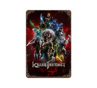 PXFJHGLKN Killer Instinct Game PosterWall Decor Art Metal Tin Poster Modern Bar Decorations30x20cm