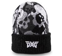 PXG NEW ERA© DARKNESS SKULL CAMO CUFFED BEANIE BLACK / WHITE