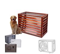 Pxkmouy 110cm Aluminum Air Conditioning Cover Outdoor Plant Display Rack Storage Shelf, outdoor condenser protective cover Privacy Fence Outdoor Flower Rack Shutters garden tools/air con