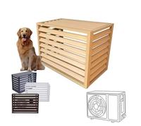 Pxkmouy 110cm Aluminum Air Conditioning Cover Outdoor Plant Display Rack Storage Shelf, outdoor condenser protective cover Privacy Fence Outdoor Flower Rack Shutters garden tools/air con