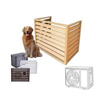 Pxkmouy 2~3P Mini Split Air Conditioner Cover Air Conditioner Fence Screen Heat Pump Cover Outdoor Plant Display Rack Storage Shelf, air con outdoor air conditioner cover trash can hider outdoor