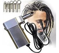 PxkVrin Dreadlock Maker Machine, Dirty Braid Machine, Electric Handheld Dreadlock Crochet Braiding Machine, with 20 Needles, for DIY Your Own Dreadlocks Braiding Hair Extensions.