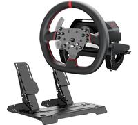 PXN Direct Drive Racing Wheel, V10 Ultra Gaming Steering Wheel - 3.2Nm Force Feedback Steering Wheel for PC/Xbox/ PS4, 270mm Leather Wheel with 4 Paddle Shifters, Adjustable Pedals