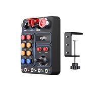 PXN Multi-functional Sim Racing Button Box for Windows PC, CB1 USB PC Racing Simulator Instrument Center Control Button Box with 30 Programmable Buttons and Adjustable RGB Lighting