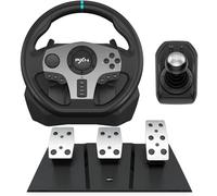 PXN Racing Wheel - Steering Wheel V9 Driving Wheel 270°/ 900° Degree Vibration Gaming Steering Wheel with Shifter and Pedal for PS4,PC,PS3,Xbox Series X|S, Xbox One(V9)