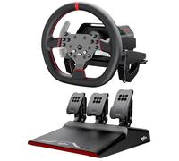 PXN V10 PRO Direct Drive Racing Wheel & Pedals - 3.2Nm Force Feedback, 10.6'', 4 Paddle Shifters, Hall Effect 3-Pedal Set - Gaming Steering Wheel for Xbox Series X|S, Xbox One, PS4 & PC