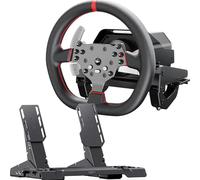PXN V10 Ultra Direct Drive Gaming Steering Wheel for PC, PS4, Xbox - 3.2Nm Force Feedback, Servo Motor, 4 Paddle Shifters, Hall Pedals - Sim Racing Wheel for Driving Simulators and Racing Games
