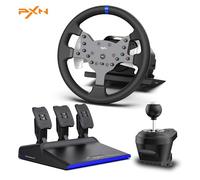 PXN V99 Gaming Racing Wheel, Driving Force Feedback Steering Wheel with Pedals and Shifter - 3.2NM, 270°&900°, 11.8 inch, 4 Paddle Shifters, Tools APP - Racing Wheel for PC, Xbox Series X|S, X and PS4