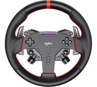 PXN W AS Gaming Racing Wheel - Quick Release, 4 F1-style Paddles, Dynamic RGB Rev Lights, Leather Grip, 11-inch PC Steering Wheel - for PXN VD4/VD6 Direct Drive Bases