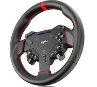 PXN W AS Racing Wheel (28cm,1kg) - Compatible with VD4/VD6 Direct Drive Bases - Quick Release, Aluminum Alloy Rim, 4 Paddle Shifters, RGB Indicator, Microfiber Leather Gaming Steering Wheel