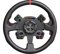 PXN W CS R2 13-Inch PC Sim Racing Steering Wheel - Carbon Fiber Paddles, RGB Rev Indicator, Quick Release, Microfiber Leather Grip - Compatible with PXN VD10 Direct Drive Wheel Base