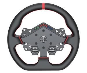 PXN W DS R2 Gaming Racing Wheel - Quick Release, 4 Paddle Shifters, Dynamic RGB Rev Lights, Microfiber Leather Grip, 11.4-Inch PC Steering Wheel, Compatible with VD4 / VD6 / VD10 Direct Drive Bases