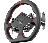 PXN W DS R2 Gaming Steering Wheel Module - Aluminum Rim, RGB Speed Indicator, 4 Paddle Shifters, Microfiber Leather, Quick Release - Racing Wheel for VD4/VD6/VD10 Direct Drive Bases, 29cm