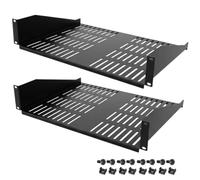 Pxoerzy 2U Server Rack Shelf, Ventilated Cantilever Tray, 14 inches Depth