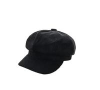 PXPLDYY Beret Hat Women Hats For Women Retro Version Of The Octagonal Hat Four Seasons Literary Leisure Beret Cap,Black,56-58Cm