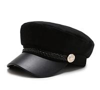 PXPLDYY Beret Hat Women Men Women Beret Hats Military Camouflage Special Forces Mask The Ussr Cadet Hat Militares Sailor Cap Gorras Boina Gorro,Black,56-58Cm