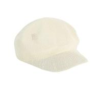 PXPLDYY Beret Hat Women Octagonal Beret Cap Straw Women Summer Thin Newsboy Cap Painter Adjustable Rope Knitted Beret Mesh Breathable Boinas Para Mujer,White,56-58Cm