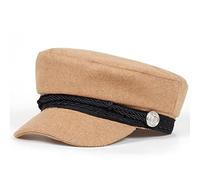 PXPLDYY Beret Hat Women Unisex Lace Style With Buckle Military Beret Hats Flat Top Baseball Caps For Women Outdoor Sports Cadet Sunscreen Hat,Beige,One Size