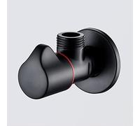 PXQCHAVLN 1/2 shut off valve water line water valve 1/2 inch Valve brass wall-mounted black bathroom kitchen connection valve sink shut off valve 1/2,Black C(Black B)