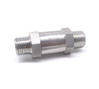 PXQCHAVLN 1/8 1/4 3/8 1/2 Inch BSP NPT Male to Male 1 Way Check Valve Non-Return Inline 304 Stainless Steel Useful(Bsp,0.25 Inch)