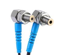 PXQCHAVLN 1pc M4 M6 Right Angle Sensor Elbow Photoelectric Switch Small Light Point NPN Normally Open 24V(M4 Pnp Normal Closed)