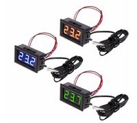 PXQCHAVLN 5V 12V 0.56"" LED Digital Thermometer Car Indoor Outdoor Incubator Acquarium Temperature Sensor Meter Weather Station Monitor