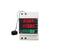 PXQCHAVLN D52-2047 DIN-Rail Multi-Function Digital Meter Measuring AC Power Time Current Voltage Factor LED CT100A