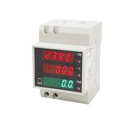 PXQCHAVLN D52-2047 DIN-Rail Multi-Function Digital Meter Measuring AC Power Time Current Voltage Factor LED CT100A