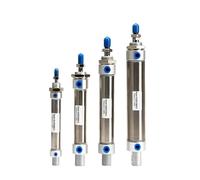 PXQCHAVLN MA25/32 Double Acting Stainless Steel Mini Pneumatic Cylinder 25 to 500mm Stroke Air Pressure Cylinder 1Pcs(50mm Stroke,32mm Bore)