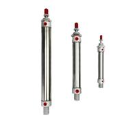 PXQCHAVLN MA32mm Stainless Steel 25-500mm Stroke Double Acting Mini Pneumatic Air Cylinder 1Pcs(Stroke 25)