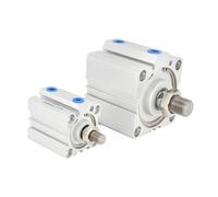 PXQCHAVLN SDA50 5x10-15-20-25-30-35-40-50-SB Small Square Thin Pneumatic Air Compact Cylinder Outer Teeth 1Pcs(SDA50x25-B)