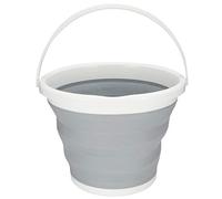 PxQuerantic 10L Collapsible Bucket, Portable Folding Water Container, Large Capacity Camping Bucket with Non - Slip Handle, Space - Saving Design for Outdoor Travel, Car Wash, Fishing and Emer