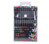 PxQuerantic 12 Pcs Sublimation Ink Pen Set, Multicolor 0.4mm Fine Tip Heat Transfer Pen with Number 6 Adapter for Explore, Explore Air, Maker, Infusible Ink Pens for T Shirts and