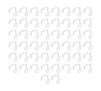 PxQuerantic 50Pcs Xmas Light Gutter Hook, Stainless Steel Christmas Light Hanger Clip with Groove Design for C5 C6 C7 C9 Mini Icicle String Lights, Indoor Outdoor Holiday Decoration