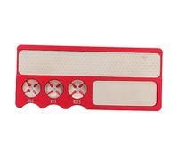 PxQuerantic Billiard Pool Cue Tip Tool, Multifunction Aluminum Cue Tip Grinder and Shaper for Snooker and Pool, Portable Repair Trimmer with Ergonomic Grip for Players On the Go (Red)