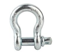 PxQuerantic G209 Alloy Steel Heavy Duty Bow Shackle, Marine Lifting D Ring Shackle with Zinc Coating for Towing Rescue Tie Down, High Strength Galvanized Shackle for 2T to 6.5T Load (4.75t)