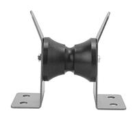 PxQuerantic Marine Bracket 316 Stainless Steel Dual Wheel Butterfly Type, Mount for Ship Yacht Fishing Boat Speedboat, Bow Roller Bracket with Resistance