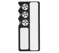PxQuerantic Pool Cue Tip Grinder, Billiards Cue Tip Scrub Trimmer Shaper Tool, Aluminum Cue Tip Repair Tool for Snooker and Pool Cues, Compact 4.9 x 2.2 x 0.2 Inch Portable Design (Black)
