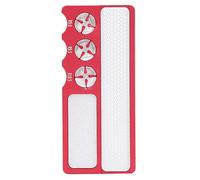 PxQuerantic Pool Cue Tip Grinder, Billiards Cue Tip Scrub Trimmer Shaper Tool, Aluminum Cue Tip Repair Tool for Snooker and Pool Cues, Compact 4.9 x 2.2 x 0.2 Inch Portable Design (Red)