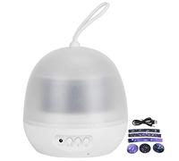 PxQuerantic Star Projection Lamp, USB Battery Dual Power Night Light for Kids Baby Nursery, 8 Color Modes Rotating Star Projector with 4 Film Sets, Portable Decorative LED Light for (White)