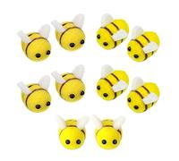 PXRLMYF 10Pcs Wool Felt Bumble Bee,Craft Balls Honey Bee,Mini Felt Bees