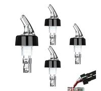 PXRLMYF Bottle Pourers, 30ML Quick Shot Spirit Measure Pourer,Spouts Drinks Wine Cocktail Alcohol Automatic Dispenser Home Bar Tools for Spirits Liquor Shots(4 pack)