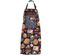 PXTIDY Apple Pie Recipe Baking Kitchen Apron Pie Baker Gifts Pies Cake Bakery Bake Apron with Pockets Pastry Chef Gift