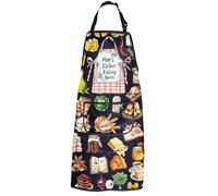 PXTIDY Baking Lover Gift Mom's Kitchen Baking Queen Apron Cooking Mom Gift for Baker Kitchen Present for Mother Mommy