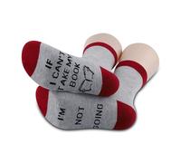 PXTIDY Book Lovers Socks Gifts If I Can't Take My Book I'm Not Going Reading Bookworm Novelty Socks