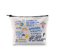 PXTIDY Broadway Musical Makeup Bag Come From Away Musical Themed Broadway Gift Musical Theatre Gift Broadway Theater Gift, Beige, ONE SIDE, Fashion