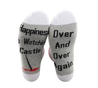 PXTIDY Ca-stle Tv Show Merchandise Gift Comedy Tv Series Novelty Socks Gift For Show Fans