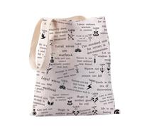 PXTIDY Camp Half Blood Cabins Quotes Canvas Tote Bag Percy Movie Gifts Camp Half Blood Heroes Of Olympus Gift for Percy Fans