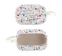 PXTIDY Dental Gift DH Dentist Gift Dental Hygienists Bring The Sparkle Clear Cosmetic Case Toiletry Bag Dental Thank You Gift