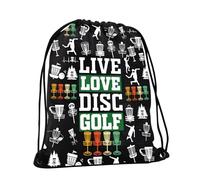PXTIDY Disc Golf Drawstring Bag Gift For Basket Player Outdoor Drawstring Backpack Disc Golf Lover Gift